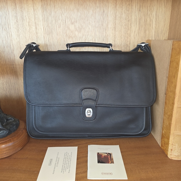 Coach Black Leather Handcrafted Bag - Picture 13 of 16